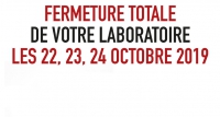 Fermeture totale des LBM les 22, 23, 24 octobre 2019